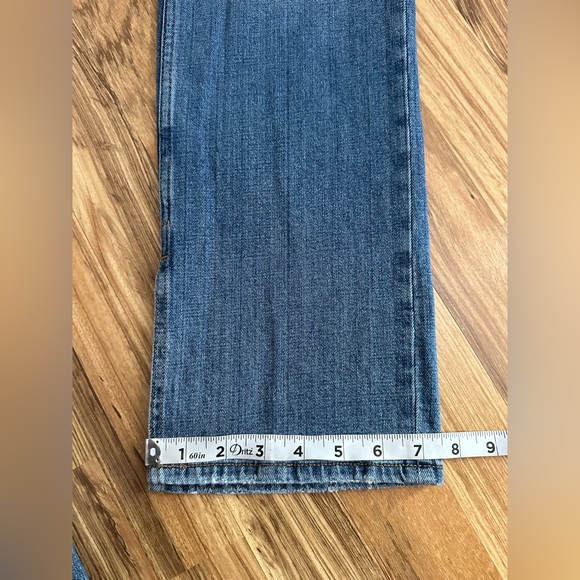 Abercrombie & Fitch The Skinny High Rise Jeans Vent Hem Blue Size 31/12 R - Picture 8 of 9